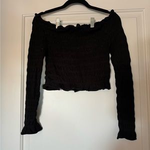 Black Long Sleeve Top